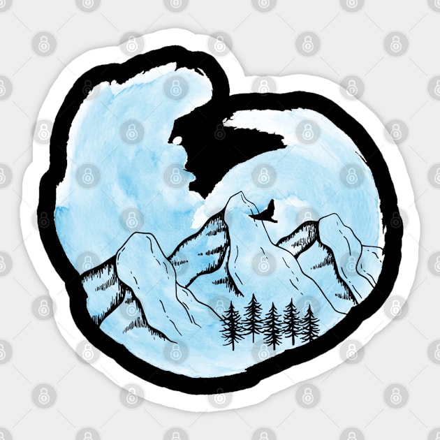 mountain Sticker by TT WEAR